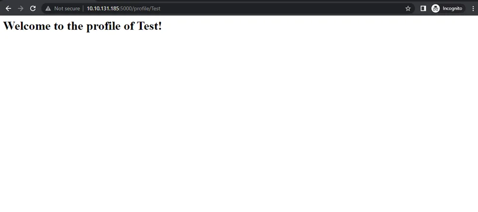 profile of test