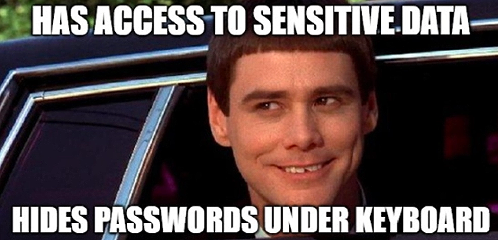 sensitive data meme