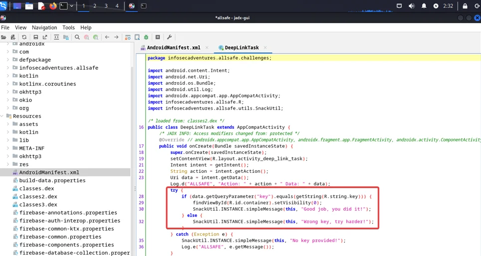 Analysing code