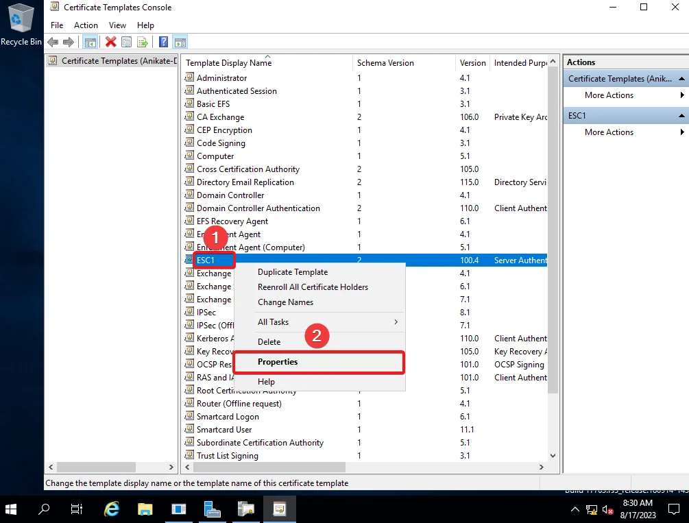 Fixing the Misconfigured Certificate Step 4