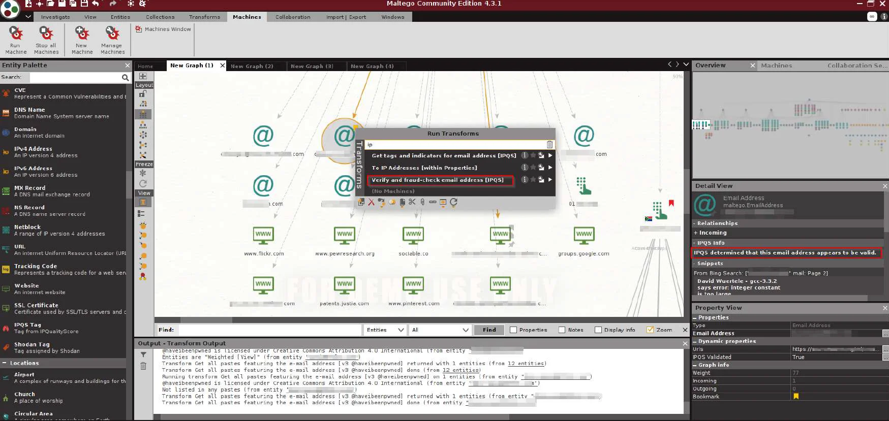 osint with maltego