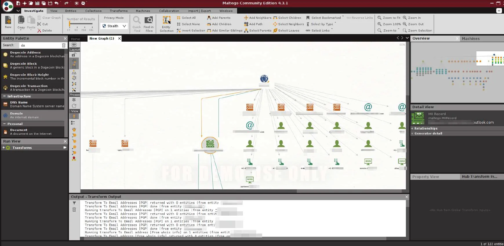 osint with maltego